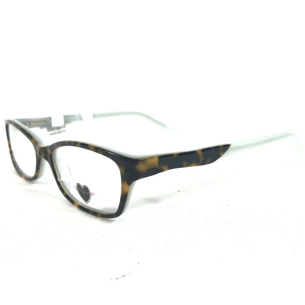 Truth & Love Eyeglasses Frames T & L 09 COL 10 Brown Tortoise Blue 53-16-140